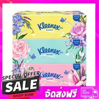 ส่งฟรี เก็บปลายทาง กระดาษเช็ดหน้า KLEENEX SCENTED 120 แผ่น แพ็ค3 ส่งจากกรุงเทพ ส่งเร็ว