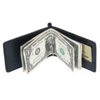 ZZOOI New Mini Mens Leather Money Clip Wallet With Coin Pocket Thin Purse For Man Magnet Hasp Small Zipper Money Bag