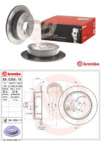 08 C252 11 จานเบรค ล้อ R (ยี่ห้อ BREMBO) รุ่น UV SUBARU Forester SH,Legacy BR,Imp GH 1.5 2.0 ปี 2012-&amp;gt;