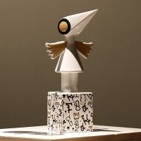 Creative New Product Monument Valley Ida Raven Statue Ceramic Hand-painted Modern Desk Decoration Decoration Living Room Home