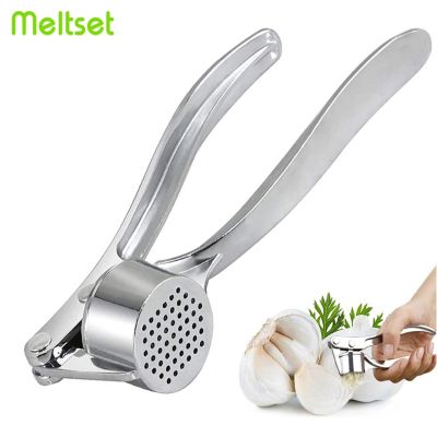 Manual Garlic Press Stainless Steel Garlic Crusher Ginger Squeezer Garlic Grinder Mincer Kitchen Gadgets