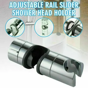 18-25mm Adjustable Shower Head Holder For Slide Bar Bathroom Accessories  Rail Head Bracket Holder Degree Rotation Sprayer Holder