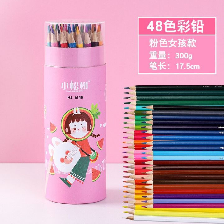 24-36-48-colors-hb-charcoal-pens-for-children-and-students-painting-supplies-beginners-sketch-colored-pencils