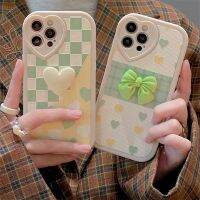 [Phone case] CuteBowknotHeartCase13เกาหลี11 12XSX XR 7 8 PlusSoft กันกระแทกปกหลัง