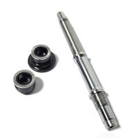 Novatec D042SB rear hub steel thru axle rear the end caps black alloy Original replacement mountain bike bicycle parts