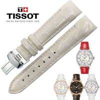 Original Tissot 1853 สายนาฬิกาผู้หญิง T099 สายนาฬิกาหญิง Durul T099207A หนัง 16 มม. สีเบจ