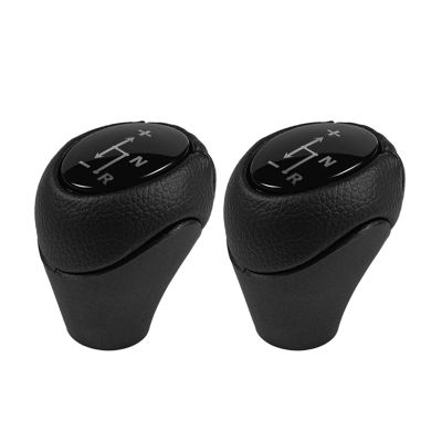 2Pcs Auto Parts Automatic Gear Shift Knob Lever Shifter for Mercedes Benz Smart Fortwo Roadster 450 451 Brabus Fortwo Replacement Spare Parts Accessories