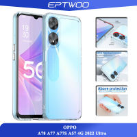 EPTWOO OPPO A78 A77 A77S A57 4G 2022 Ultra เคสเคสโทรศัพท์ลายลูกอมกันกระแทกสีทึบใสพร้อม XSC-01ป้องกันหลายชิ้นฝาหลังอะคริลิค