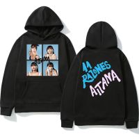 [Qinqin clothing]นักร้อง Aitana Ocana กราฟิกพิมพ์สองด้าน Hoodie ปกติผู้ชายผู้หญิงแฟชั่น Harajuku Hooded Sweatshirt ฤดูใบไม้ร่วงขนแกะ Pullover