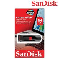 แฟลชไดร์ฟ flash drive แฟลชไดร์ฟ usb Sandisk CRUZER GLIDE 64GB USB 2.0 Flash Drive (SDCZ60 064G B35) แซนดิส แฟลซไดร์ฟ ใส่ ลำโพง เครื่องเสียง PC ประกัน  2 ปี