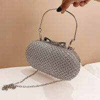 【YD】 Wedding silver Rhinestones Evening Chain Shoulder bag  Clutch purse Egg Day Cluth Handbags gold FTB349