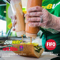 FIFO บีบขวดรีฟิลสำหรับเครื่องปรุงรสบาง,ซอส,แป้งและการแต่งกาย ปิดผนึกด้วยตนเองไม่มีหยดไม่ยุ่งยาก16202432OZ