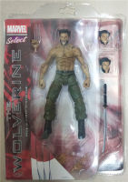 Marvel Comics Hero X-Men Wolverine Wolverine Logan Card ติดตั้งโมเดลตุ๊กตาแบบเคลื่อนย้ายได้