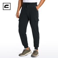 HOT★CRZ โยคะผู้ชาย Cargo Sweatpants - 29 "Ultra Soft Casual Lounge กีฬา Joggers กางเกงหลายกระเป๋า