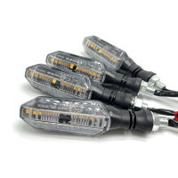 12 Led Motorcycle Turn Signal Lights Water Flowing Indicator Arrow Blinker Lamps Waterproof for Honda Yamaha Hayabusa Cafe Racer