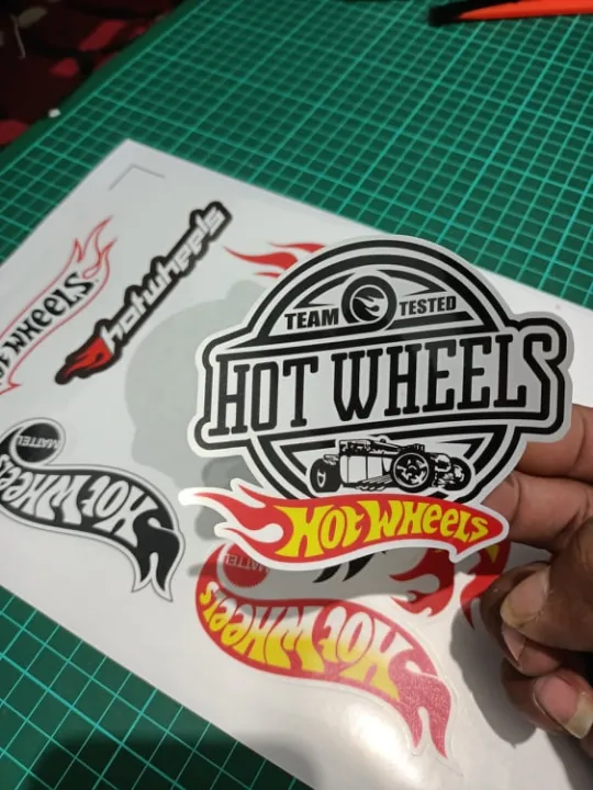 STIKER STICKER PRINTING VINYL KATA KATA MERK BRAND HOT WHEELS VIRAL