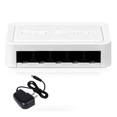 Mini 5 Port Network Switch Ethernet Switch Internet Splitter Desktop 10/100/1000Mbps RJ45 Hub, Gigabit