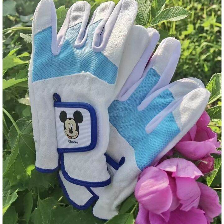 new-disney-ถุงมือเด็ก-ลายดิสนีย์ดิสนีย์-ระบายอากาศ-ทนต่อการสึกหรอ-สําหรับฝึกตีกอล์ฟ