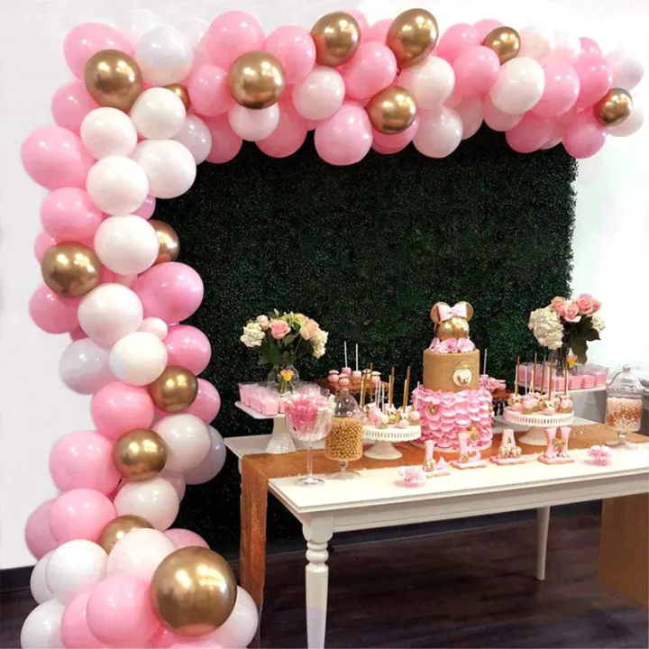 Birthday Banquet Dessert Table Background Wall Decorations Balloon Chain  Full-Year Birthday Party Opening Arch Show Window Scene Layout | Lazada PH