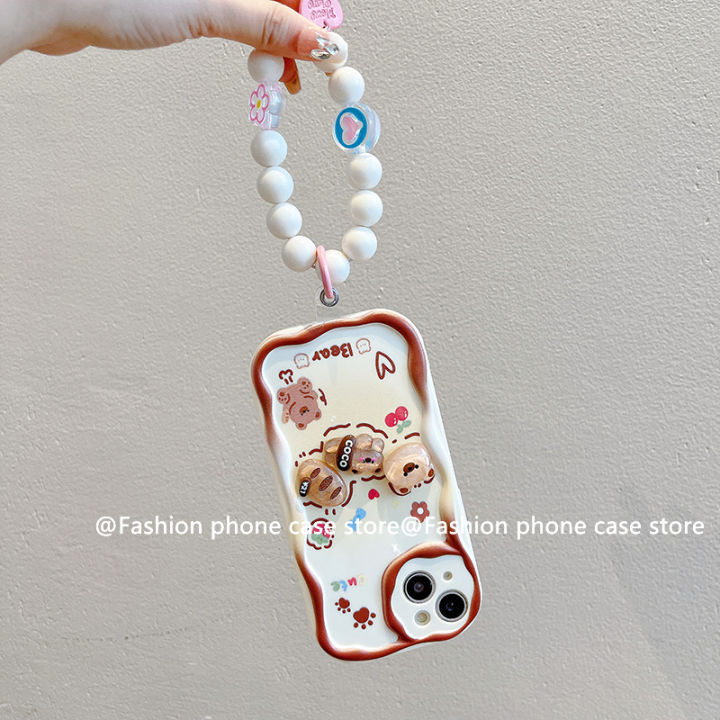 phone-case-เคส-samsung-galaxy-a72-a52s-a52-a71-a51-a32-a22-a31-a12-a11-4g-5g-ตุ๊กตาสีน่ารักการ์ตูนมาการองปลอกด้วยดอกไม้กันกระแทกกรอบซิลิโคนนิ่ม2023