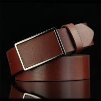 High Quality Retro Fashion Casual PU Leather Smooth Buckle Antique Jeans Black Brown Belts for Men Luxury Designer Brand Cowboy