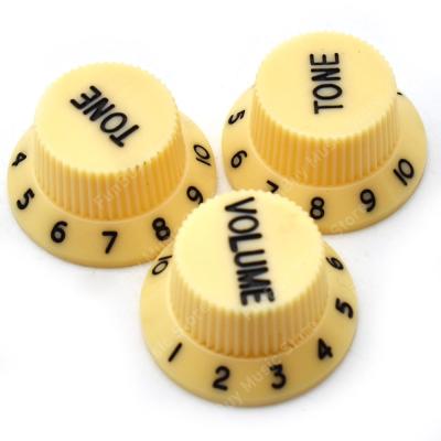 ‘【；】 Multi Color Electric Guitar Speed Control Knobs Guitar Pot Buttons Cap (1 Volume &amp; 2 Tone A Set)