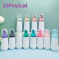 10ชิ้น/ล็อต Conical Cosmetic Dispenser Reusable White Mousse ขวดเปล่า Eyelash Cleansing Foamer Travel แบบพกพาเครื่องมือ