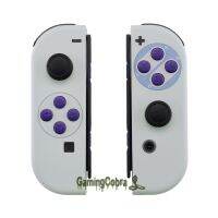 【COOL】 เคสทัชคลาสสิกสไตล์ SNES พร้อมด้วยปุ่มทั้งชุดที่เปลี่ยน DIY ที่อยู่อาศัยสำหรับ Nintendo Switch Joy-Con