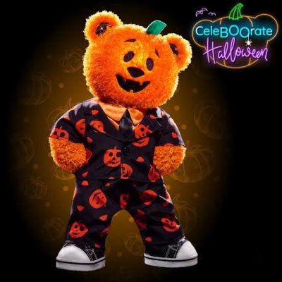 ตุ๊กตาบิ้วอะแบร์ ฟักทอง รุ่นใหม่🔥มีไฟ🔥🎃(Exclusive)❤️‍🔥รุ่นหายาก❤️‍🔥⭐️Build-A-Bear Workshop⭐️สินค้ามือสองนำเข้าอเมริกา🇺🇸