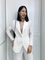 ใหม่ เติมสต็อก! 2MUAY รุ่น GJO5170 เสื้อผู้หญิง เสื้อคลุมพลีทคุณภาพ COLLAR ZIGZAG JACKET / CARDIGAN 8สี FREE SIZE