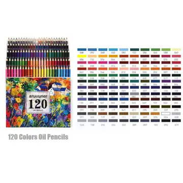 Brutfuner 48/72/120/180 Colored Pencils Set Oil Color Pencil Soft Wood  Watercolor Pencil Drawing Sketch School Art Supplies
