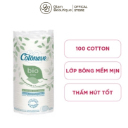 Bông tẩy trang hữu cơ Cotoneve Bio-line túi tự hủy 60m Glam Beautique