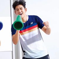 ✱ YONEX Badminton Apparel Mens and Womens Short Sleeve Competition Training Jersey Childrens Sports Jersey Quick Drying Tennis Jersey