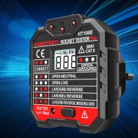 Digital Display Receptacle Detector RCD Test Socket Polarity Detector Polarity Phase Pheck Detector for Testing Wire Connections