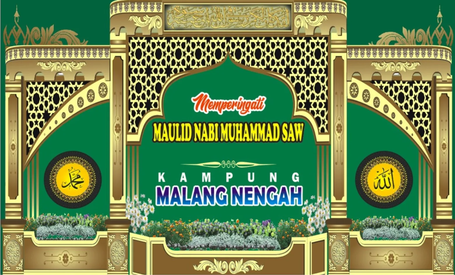 Hãy ngắm nhìn bức ảnh Spanduk Ramadhan 1443H/2002 thiết kế đẹp mắt và rực rỡ! Với sự kết hợp của những màu sắc ấm áp và những họa tiết truyền thống của người Hồi giáo, bức ảnh này sẽ xua tan bất cứ căng thẳng hay lo lắng nào trong tâm hồn của bạn.