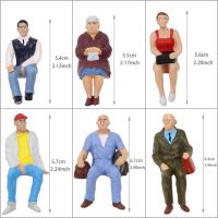 New Product 24Pcs Model Railway Layout G Scale Sitting Figures 1:22.5 1:25 All Seated Painted People 24 Different Poses