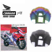 FOR HONDA CBR600RRF3 1995-1998 MOTORCYCLE MODIFIED FRONT WINDSCREEN BLACK CLEAR GLASS WINDSCREEN DIVERSION