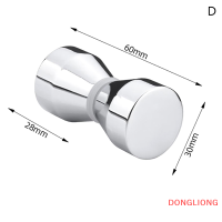 DONGLIONG ลูกบิดประตูกระจกแบบกดที่ดึงประตูห้องน้ำแบบกดลูกบิดประตูแบบดึงกลับไปด้านหลังทำจากสเตนเลสสตีล