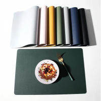 PU Placemat,ลื่นครัวโต๊ะรับประทานอาหารสถานที่ Pad,ความร้อนคราบกันน้ำเสื่อตกแต่ง,ล้างทำความสะอาดได้ชามรถไฟเหาะ