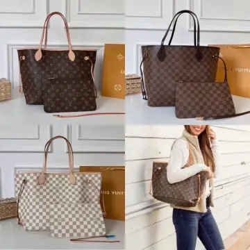 LOUIS VUITTON NEVERFULL MM Monogram Tote Bag No.1089