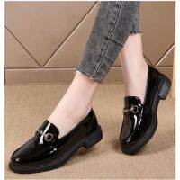 AIME Patent Leather Small Shoes Flat Tassel Casual Shoes College Wind Wild Womens Shoes