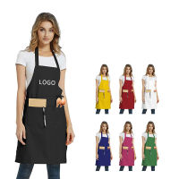 Solid Color Packet Kitchen Apron Kids Men Women Chef Cooking Aprons Cotton Linen Waist apron cleaning WQ-0175