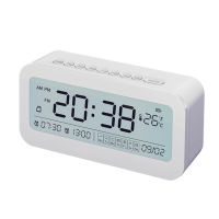 Alarm Clock BT Speaker LCD Digital Table Clock with Night Light Dual Alarm Temperature Date App Control Electronic Desk Clocks