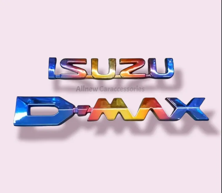 AD.โลโก้ ISUZU D-MAX สีไทเท แพ็ค 2ชิ้น