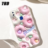 เคสโทรศัพท์มีลายคลื่น YBD สำหรับ Vivo Y95 Y93 Y91 Y91i 1807 1816 1817 1811ต้นกระบองเพชรน่ารักและรูปแบบกระต่ายวัสดุซิลิโคนกล้องปกป้องเต็มรูปแบบ