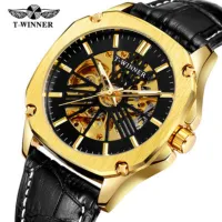 ---Fashion mens watch238814۩ﺴ◄ T - WINNER man fully automatic mechanical watch watch hollow out mechanical men watch mens watch