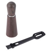 Espresso Stirrer, Coffee Stirring Tool for Espresso Distribution, Needle Type Distributor with Wood Base and Brush