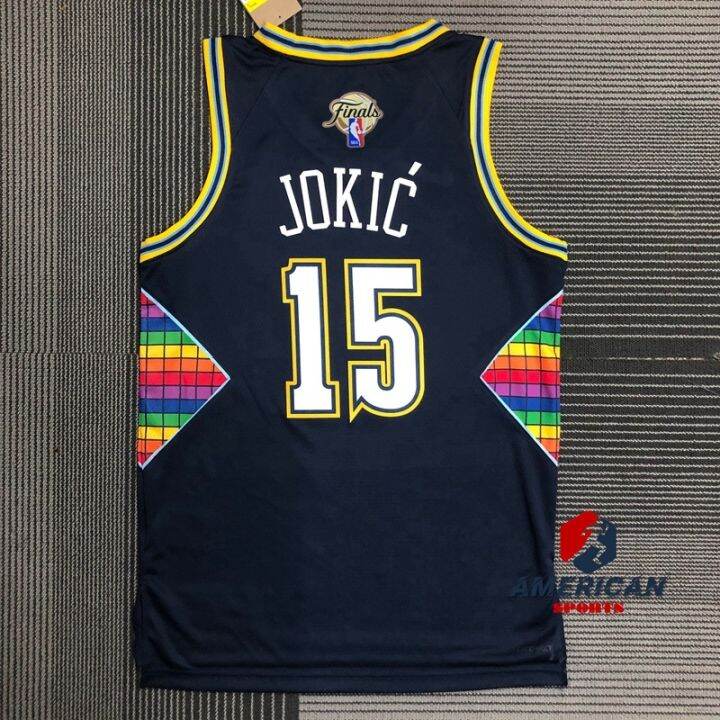 เสื้อกีฬาแขนสั้น-ลายทีม-final-patch-denver-nuggets-2023nba-15-nikola-jokic-27-jamal-murray-jersey-2023
