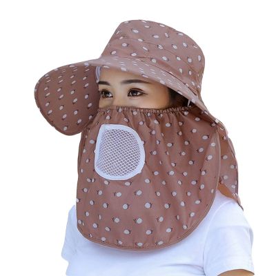 【CC】 Hat Female Cover Face Breathable All-match with Big Rim Anti-ultraviolet Cycling Sunhat
