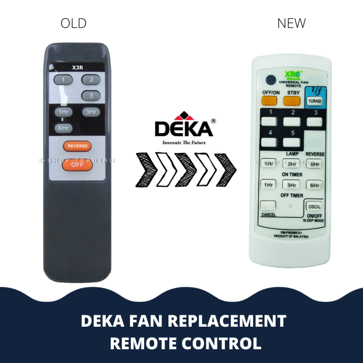 DEKA X3R CEILING FAN REPLACEMENT REMOTE CONTROL Lazada